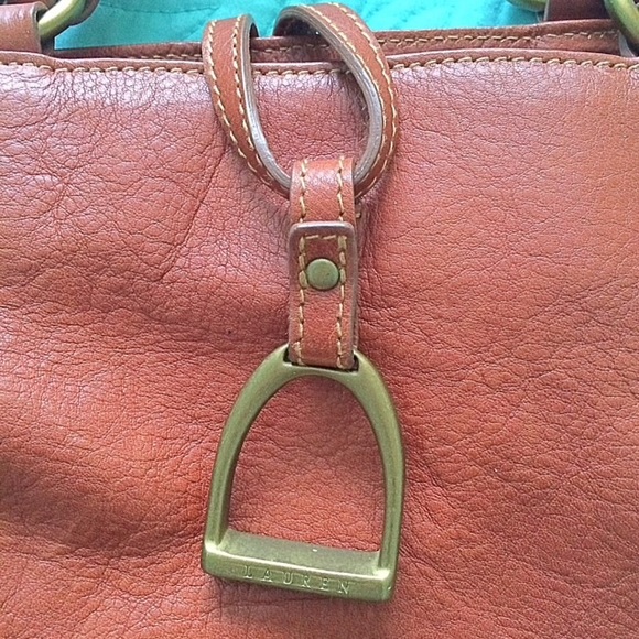 Lauren Ralph Lauren Brown Leather Bag - Picture 3 of 8